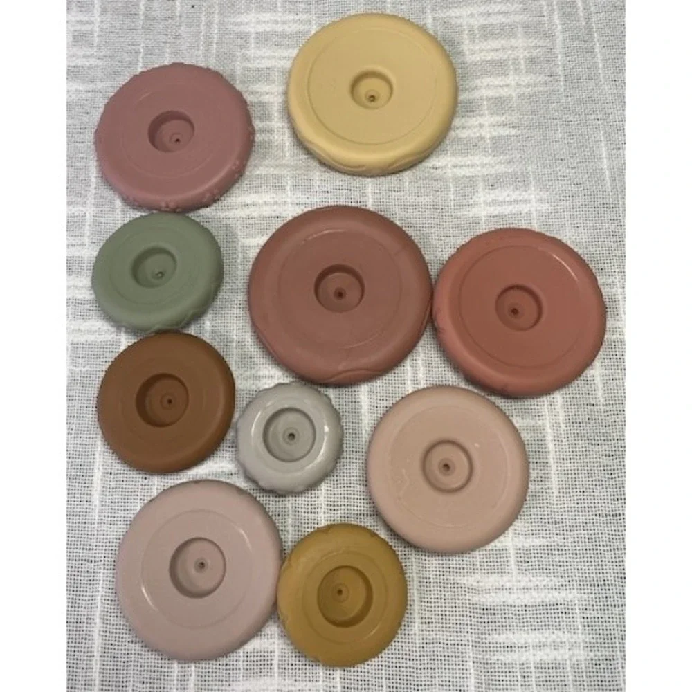 Silicone Baby‎ Stacking Rings Toy Neutral Montessori Teether BPA Free Toddler